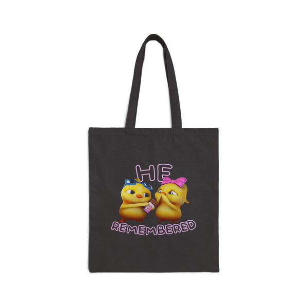 He Remembered Tote Bag