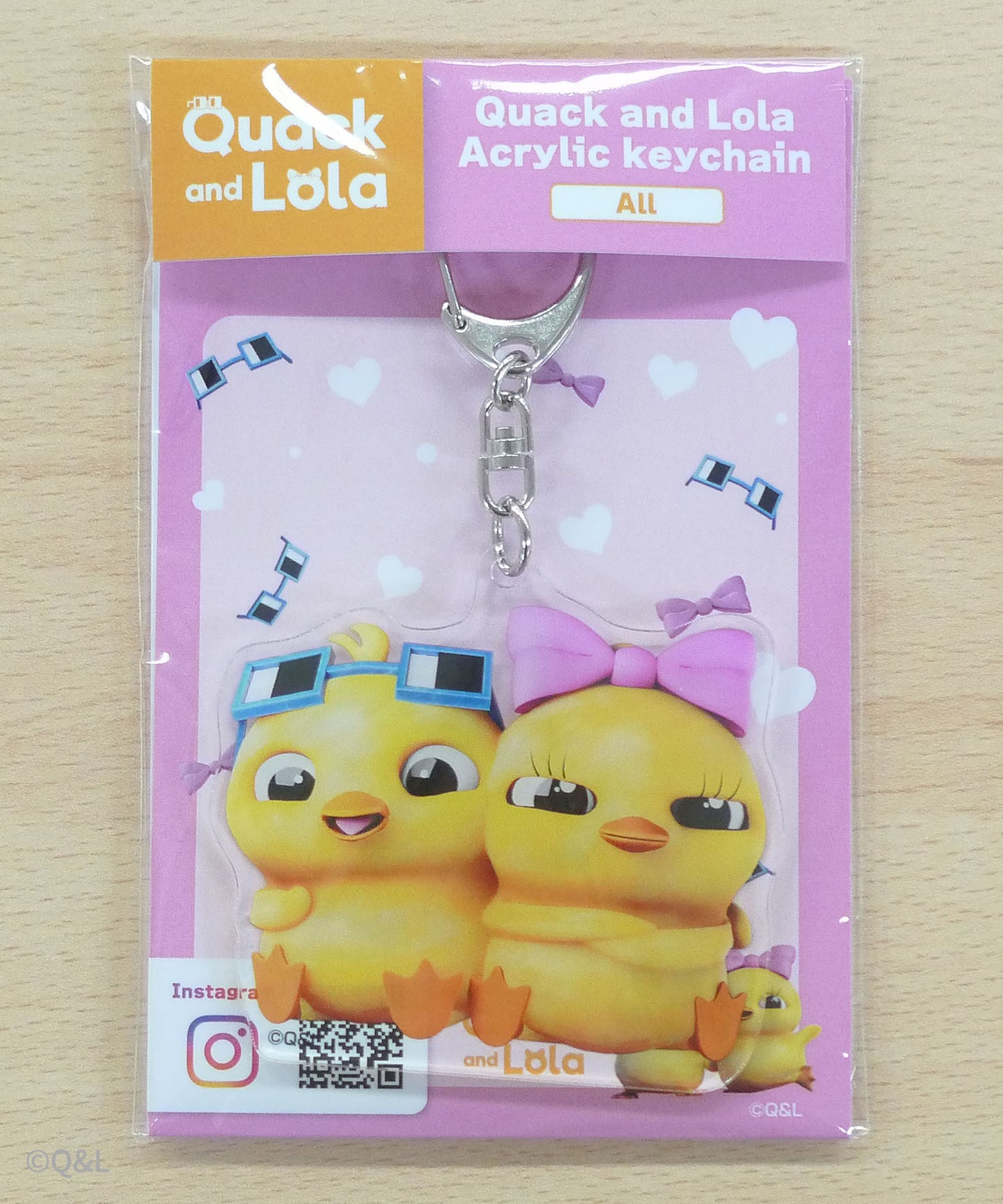 Quack and Lola Duo Acrylic Keychain