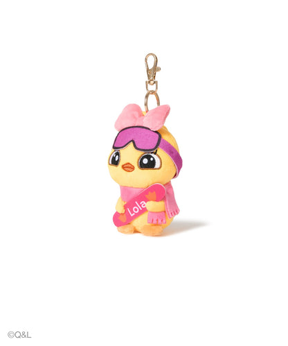 Snowboarding Mascot Lola, angled view