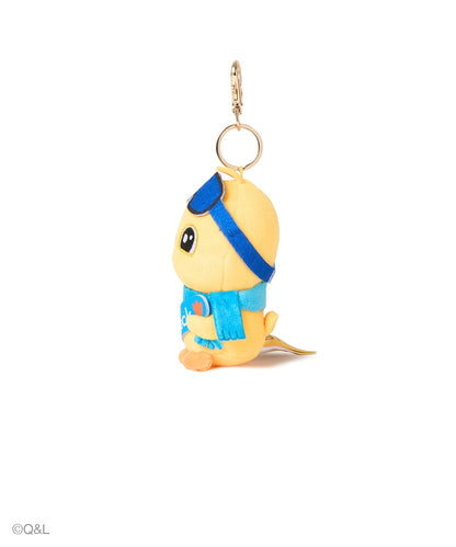 Snowboarding Mascot Quack, side view