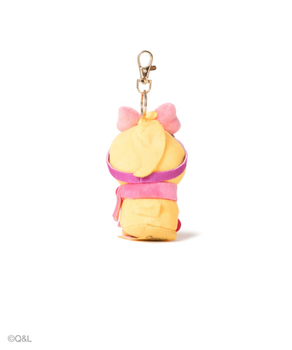 Snowboarding Mascot Lola, back view